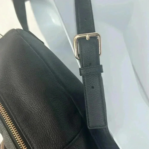 Kate Spade Small Black Pebbled Leather Backpack Gold Hardware - Picture 6 of 15